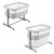 Łóżeczko Carrello Picto Tao Grey CRL-16506
