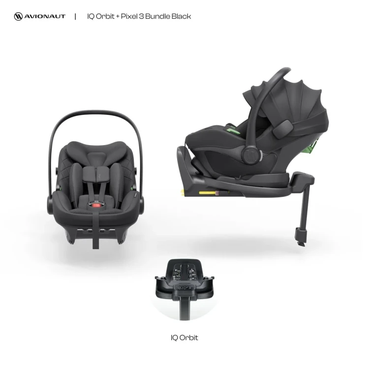 Fotelik samochodowy Avionaut Pixel 3 Black 0-13kg
