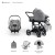 Fotelik samochodowy Avionaut Pixel 3 Grey 0-13kg + baza IQ Orbit
