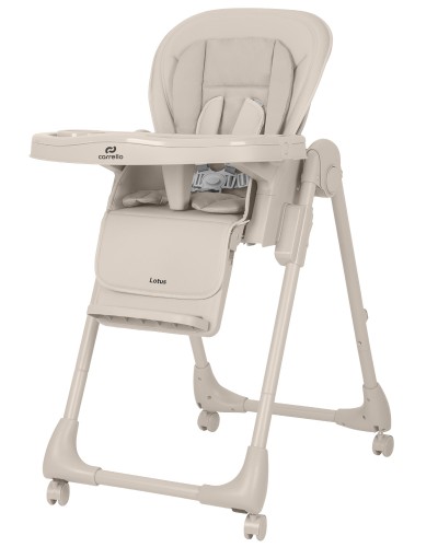 Krzesełko do karmienia Carrello Lotus Dune Beige CRL-12101