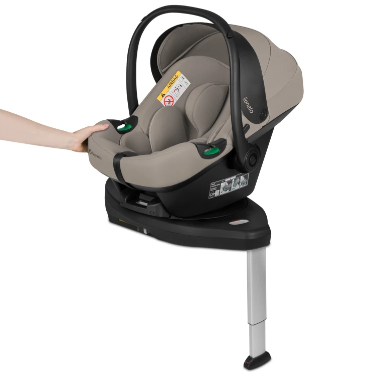Fotelik samochodowy Lionelo Astrid i-Size Set Plus 0-13kg Beige Taupe