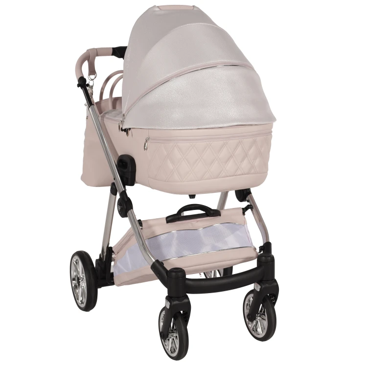 Wózek wielofunkcyjny Junama Ellegante Lamé 01 Pink