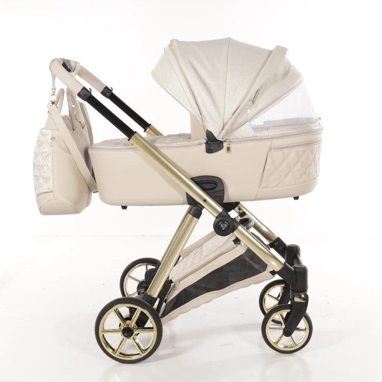 Wózek wielofunkcyjny Junama Ellegante Lamé 02 Beige