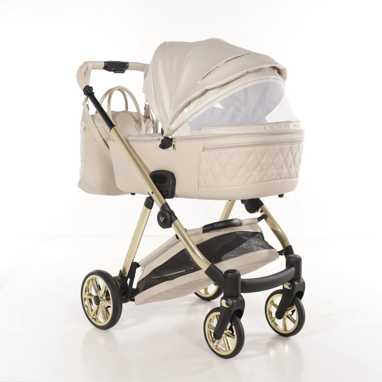 Wózek wielofunkcyjny Junama Ellegante Lamé 02 Beige