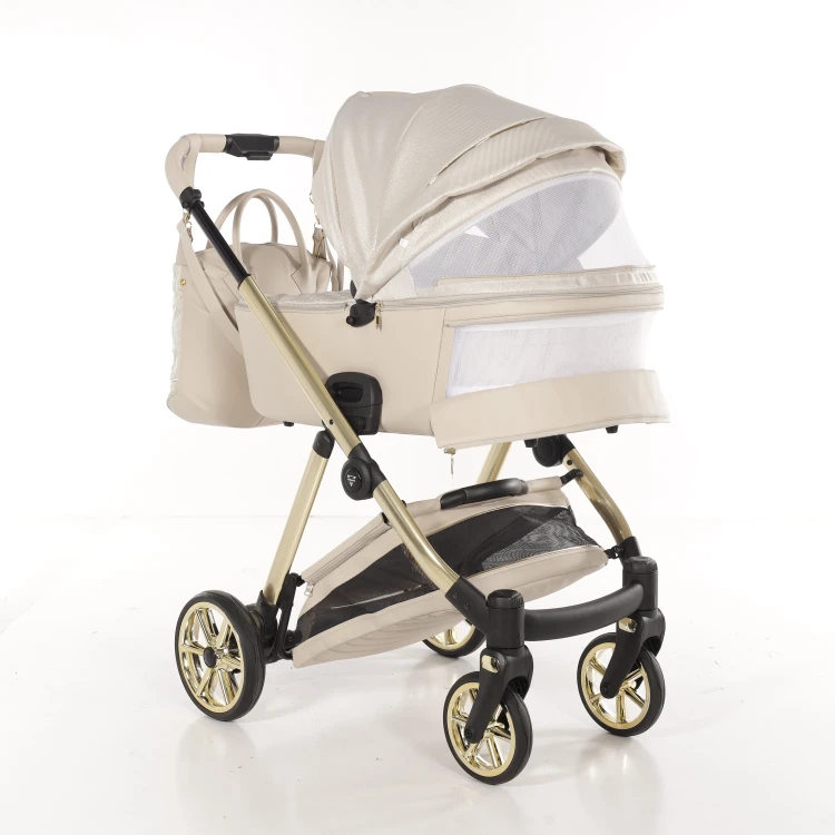 Wózek wielofunkcyjny Junama Ellegante Lamé 02 Beige