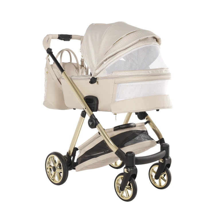 Wózek wielofunkcyjny Junama Ellegante Lamé 02 Beige