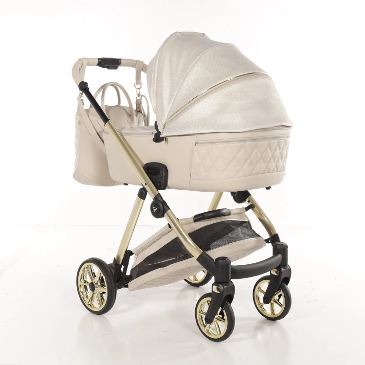Wózek wielofunkcyjny Junama Ellegante Lamé 02 Beige