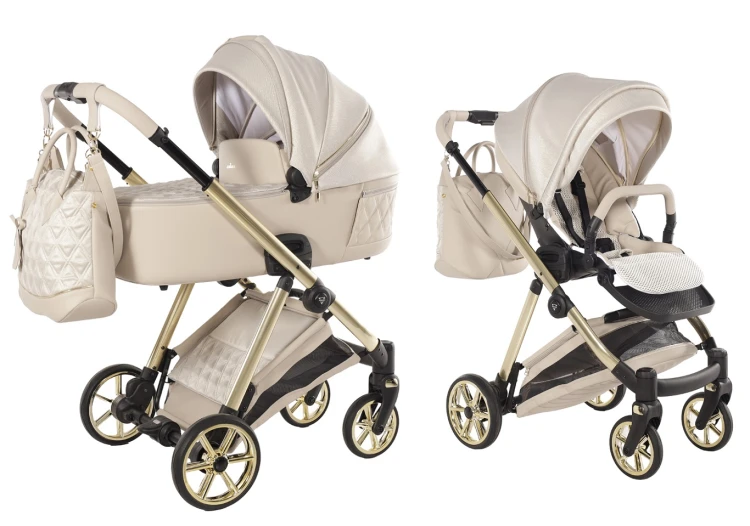 Wózek wielofunkcyjny Junama Ellegante Lamé 02 Beige