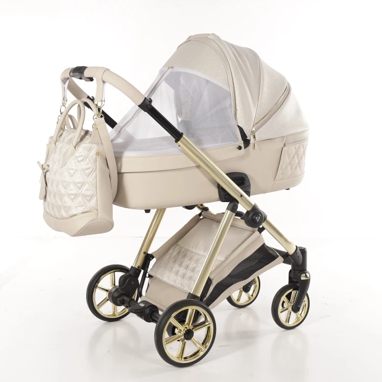 Wózek wielofunkcyjny Junama Ellegante Lamé 02 Beige