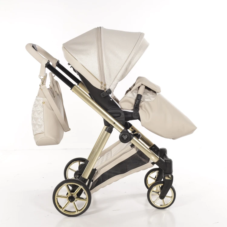 Wózek wielofunkcyjny Junama Ellegante Lamé 02 Beige
