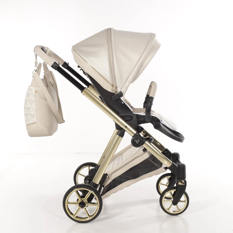Wózek wielofunkcyjny Junama Ellegante Lamé 02 Beige