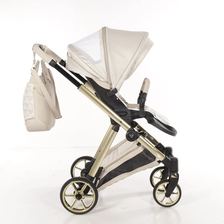 Wózek wielofunkcyjny Junama Ellegante Lamé 02 Beige