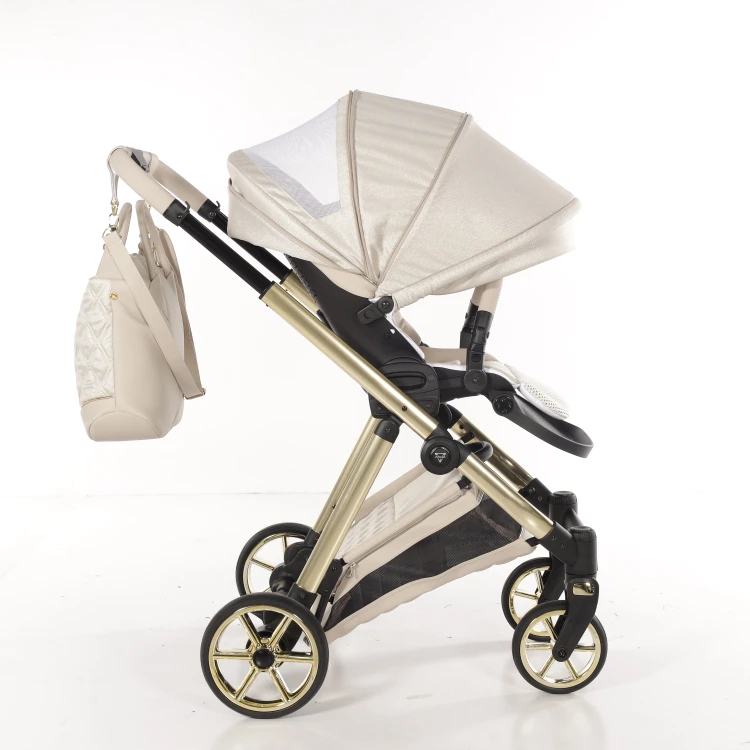Wózek wielofunkcyjny Junama Ellegante Lamé 02 Beige