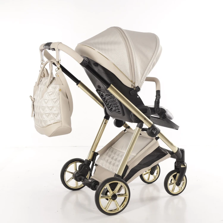 Wózek wielofunkcyjny Junama Ellegante Lamé 02 Beige