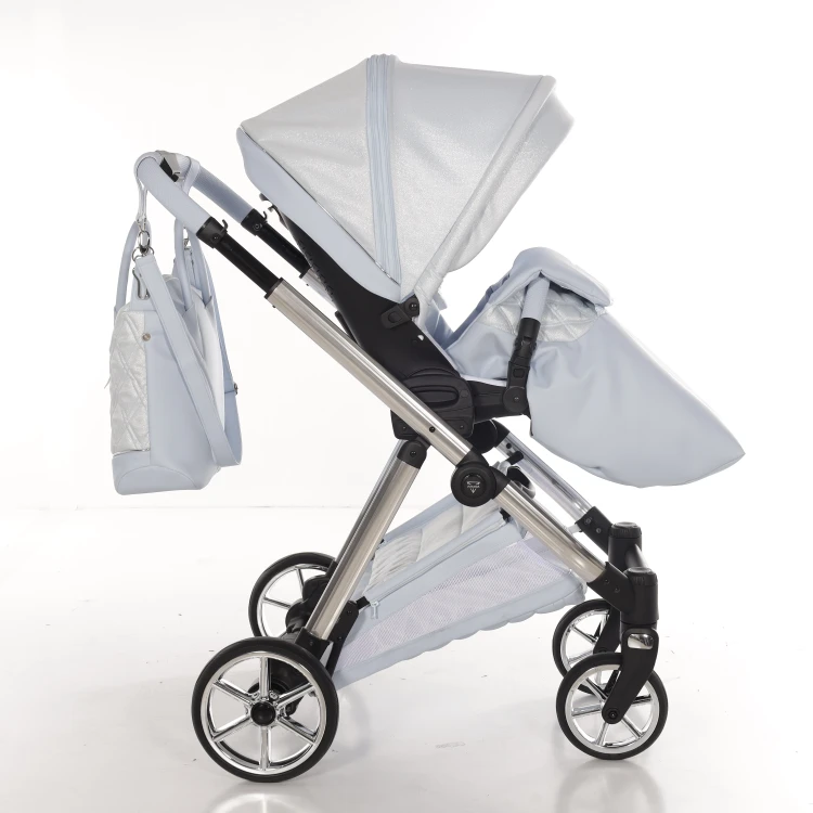 Wózek wielofunkcyjny Junama Ellegante Lamé 03 Blue