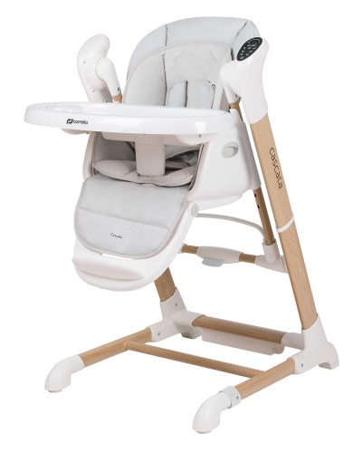 Krzesełko do karmienia Carrello Cascata 3w1 Ash Grey Wooden
